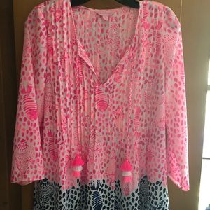 Silk Lilly Pulitzer Printed Top